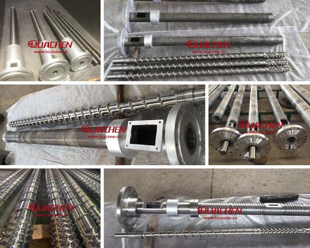 single screw barrel huachen screw barrels process