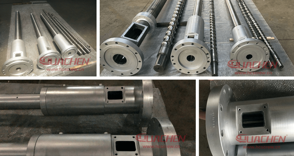 Groove feeding barrel manufactured by forced circulation cooling system HUACHEN Screw grooved feed barrel